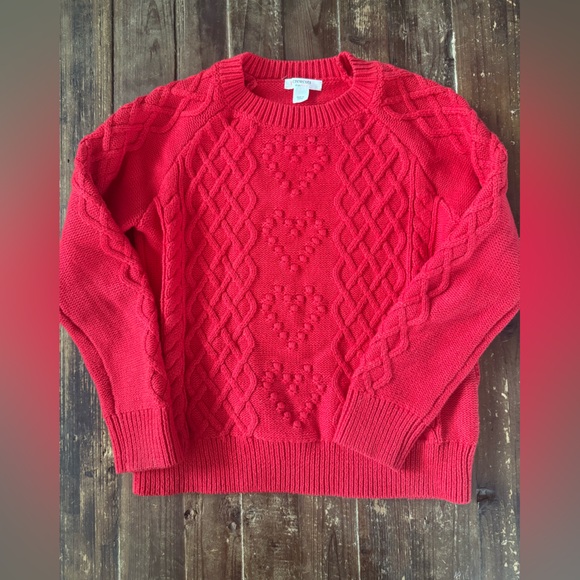 Crewcuts Heart Cable-knit Sweater - Picture 1 of 4